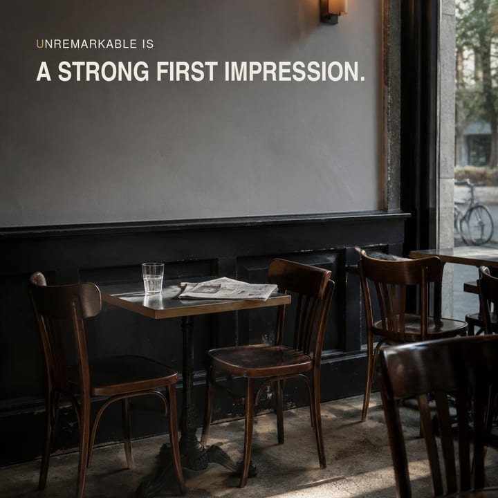 Unremarkable is a strong first impression.
